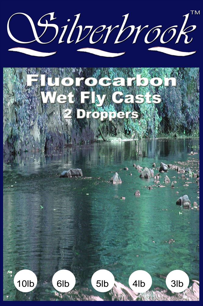 Silverbrook 12ft Fluorocarbon Tapered Wet Fly Cast - VIVADO
