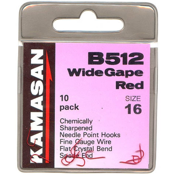 Kamasan B512 Wide Gape barbed hooks - VIVADO