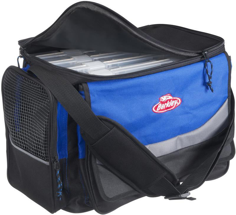 berkley tackle bag with four tackle boxes 🧰 Berkley® System XL Blue/Grey/Black + 4 e-Shop/Nautical antiques/Code 6338 Antique Premium 34 adjustable compartments with Color:Pearl Vapor