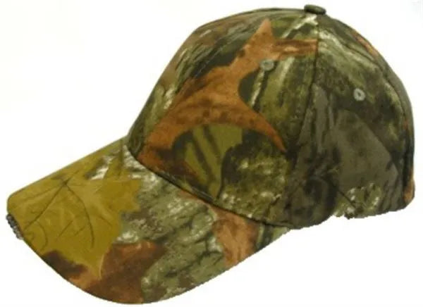 Camouflage Cap with Built in 5 LED Lamps