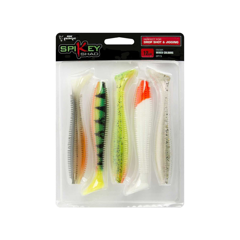 Fox Rage spikey shad mixed colors pack of 5 - VIVADO