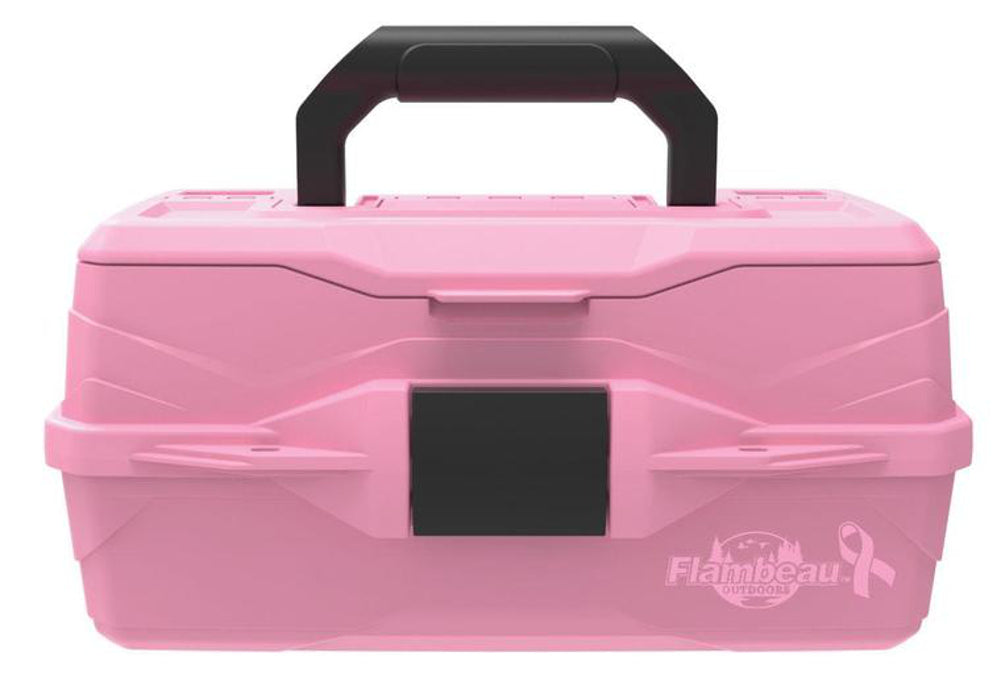 Flambeau Classic 1-Tray Pink Ribbon Tackle Box