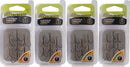 Fox Rage Powerpoint X-Strong Treble Hooks in retail pack – black nickel barbed predator hooks.