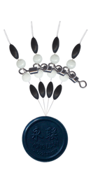 Cralusso Swivel with pearl beads with rubber stopper - VIVADO