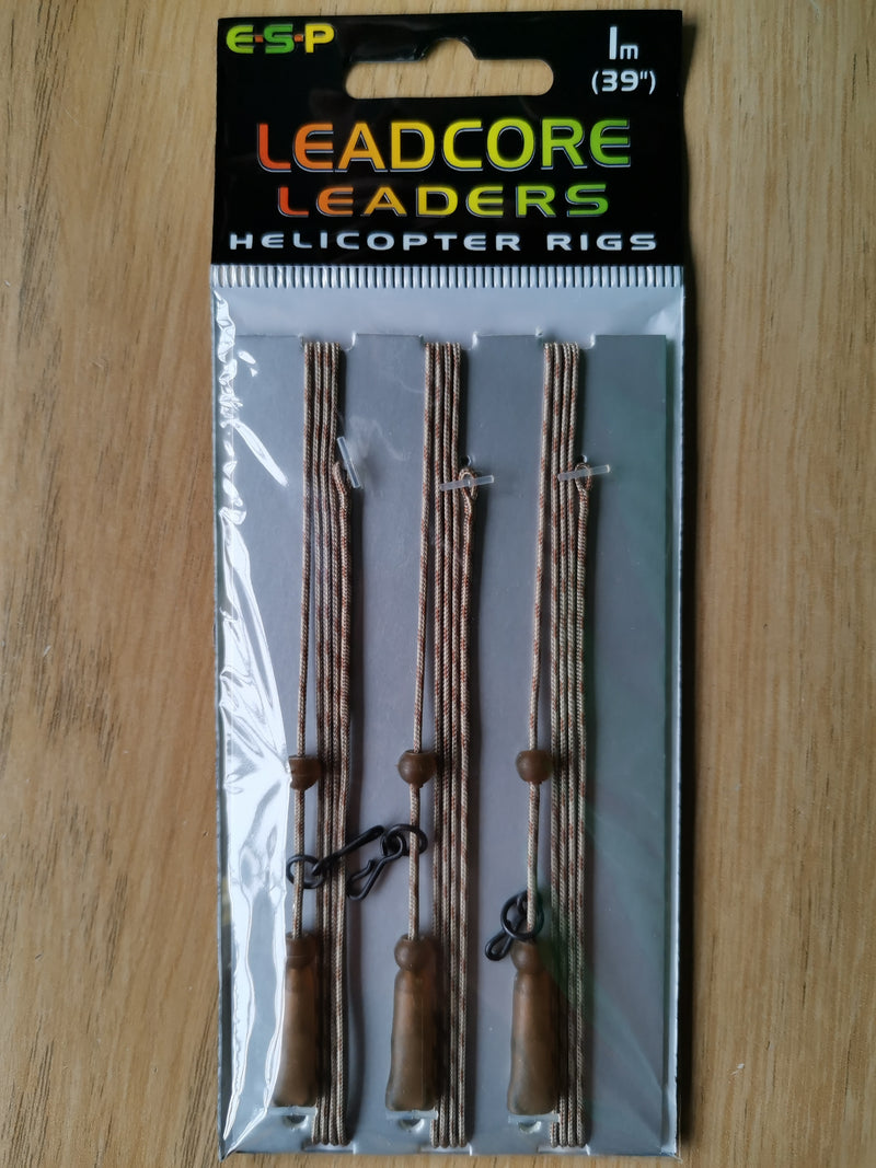 E.S.P LEADCORE LEADER HELICOPTER RIG - 3 Per Pack - VIVADO