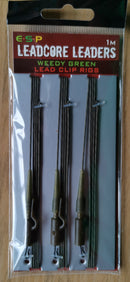 E.S.P Leadcore Lead Clip Leaders - 3 per pack - VIVADO