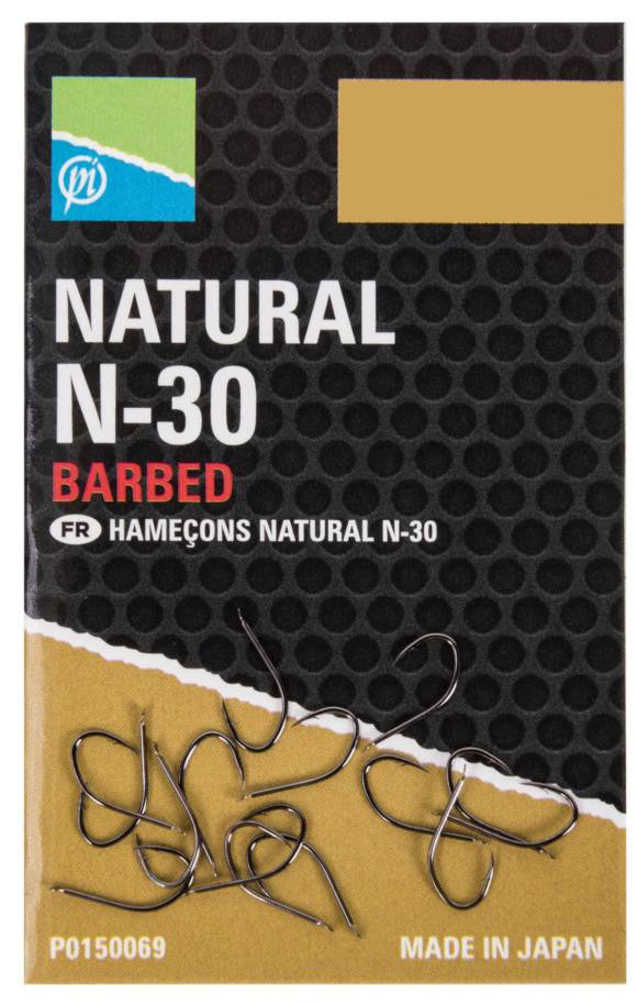 Preston Innovations Natural N-30 Hooks - Spade End PRESTON INNOVATIONS