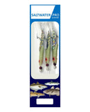 Dennett Saltwater Pro 3 Hook Silver Hokkai Rigs Size 1/0 DENNETT