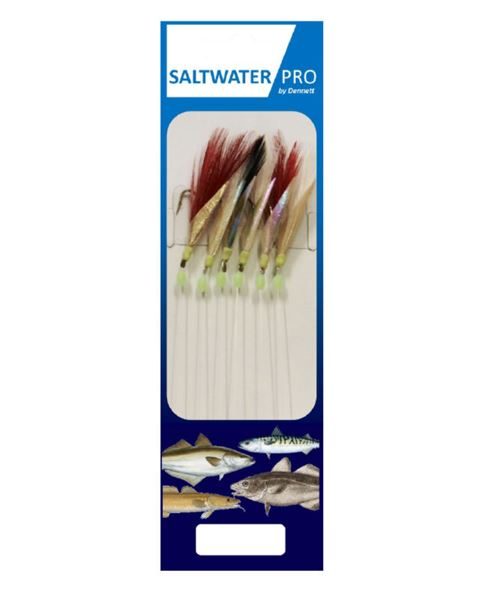 Dennett Saltwater Pro 6 Hook Assorted Slasher Rigs