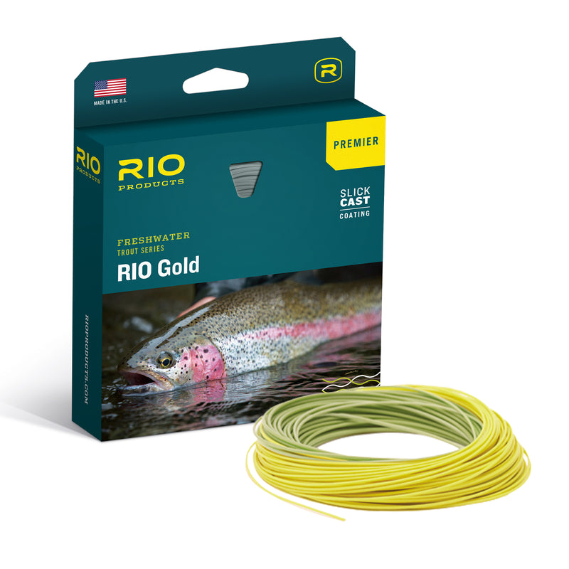 RIO Premier Gold Fly Line - Color Moss/Gold