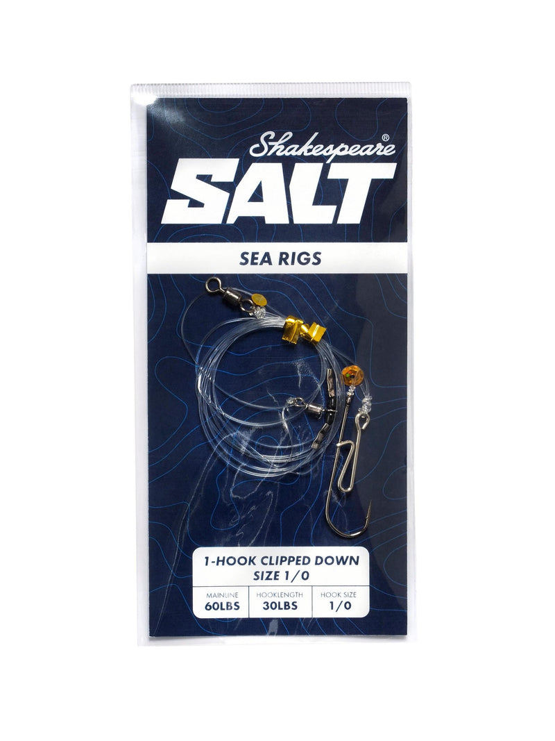 Shakespeare SALT Rig 1 Hook Clipped Down