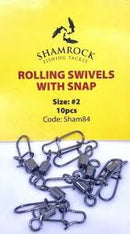 Shamrock Rolling Swivel With Snap SHAMROCK