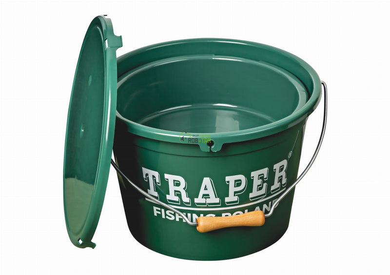 Traper 13L GREEN Bucket WITH BOWL AND COVER - VIVADO
