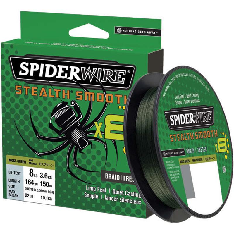 Spiderwire® Stealth Smooth 8 Braid - Moss Green (NEW) 300m