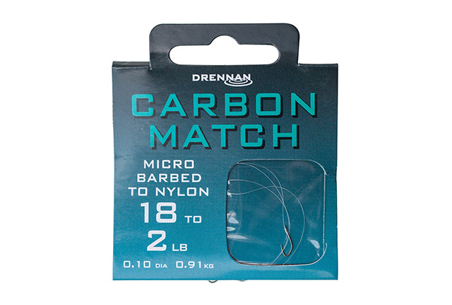 Drennan Carbon Match Hooks To Nylon - micro barbed - VIVADO