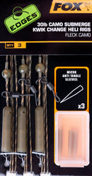 FOX EDGES SUBMERGE CAMO LEADER HELI RIGS KWIK CHANGE FOX