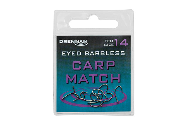Drennan Eyed Barbless Hooks – Carp Match - VIVADO