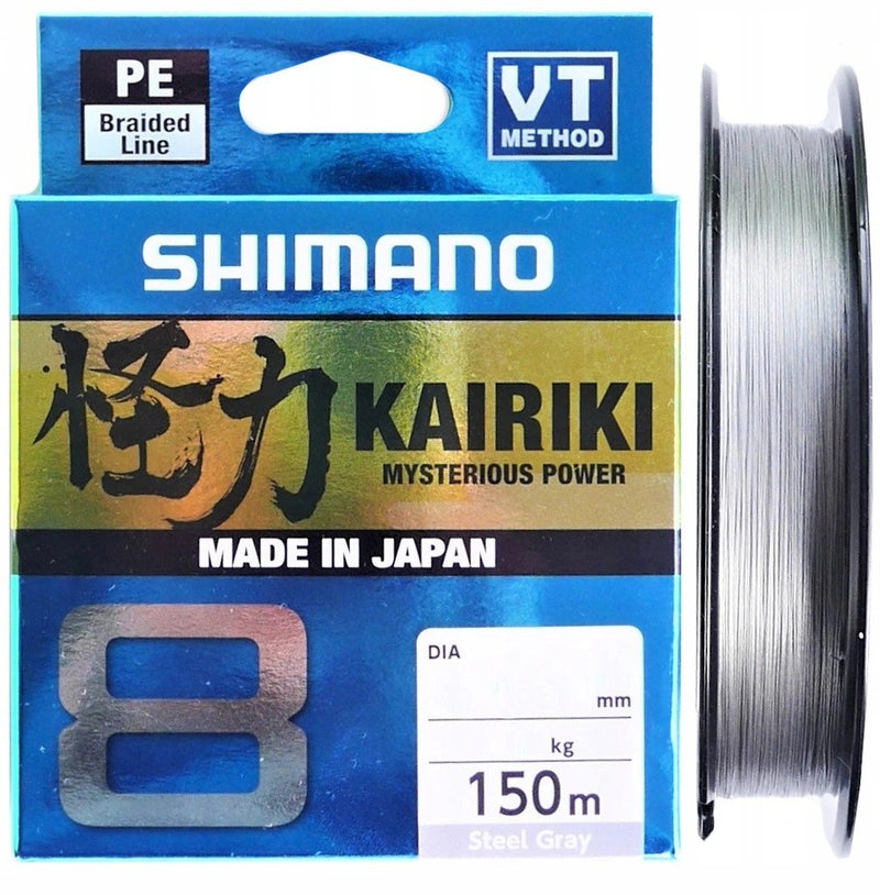 Shimano Kairiki PE 8 Braid 150m Steel Grey