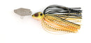 Fox Rage Bladed Jig 21g in Black & Gold with vibrating blade and silicone skirt