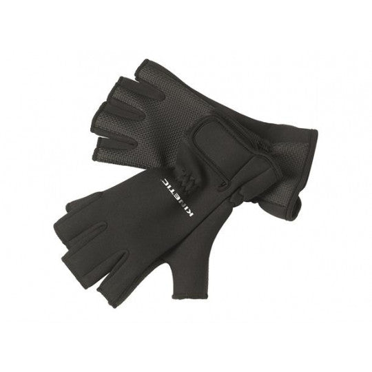 KINETIC NEOPRENE HALF FINGER GLOVE BLACK - VIVADO