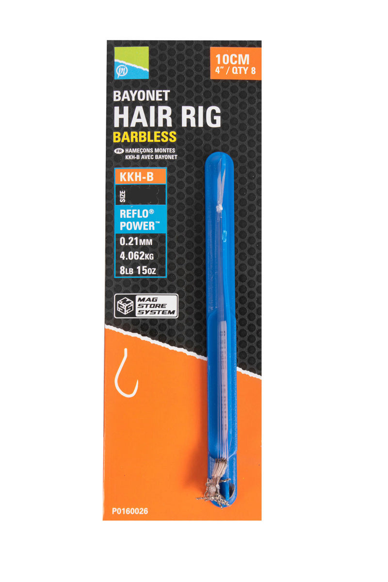 Preston Innovations KKH-B Bayonet Hair Rigs 10cm Barbless