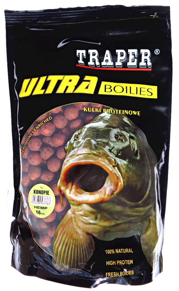 Traper Ultra Boilies 12mm 1kg - Hemp - VIVADO