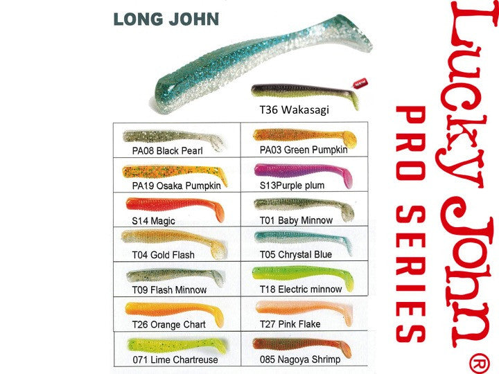 Lucky John Long John 3.1'' (8 pcs/pack) - mackerel scent - VIVADO