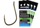 Matrix Feeder barbed riggers eyed hooks - VIVADO