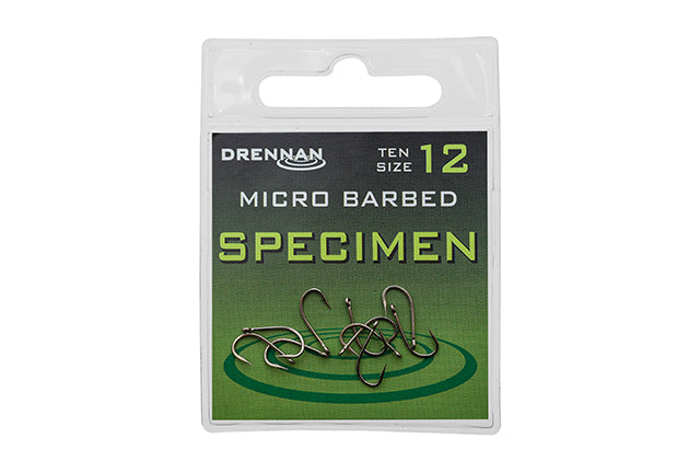Drennan Specimen Micro Barbed Eyed Hooks