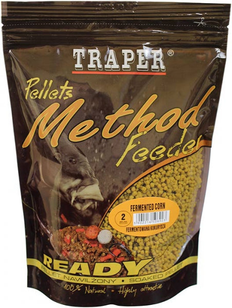 Traper Method Feeder Pellets 2mm 500g Fermented Corn