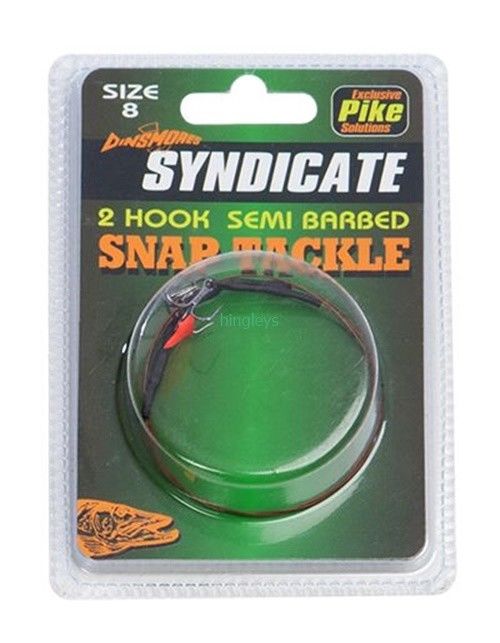 Dinsmores Syndicate Semi Barbed 2 Hook Snap Tackle sz6 - VIVADO