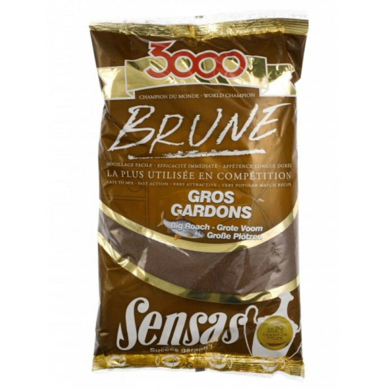 Sensas Groundbait 3000 BROWN LARGE ROACH 1KG SENSAS