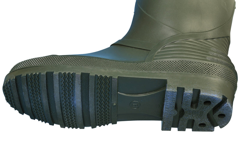 Reinforced PVC boot with cleated sole on Shakespeare Sigma waders