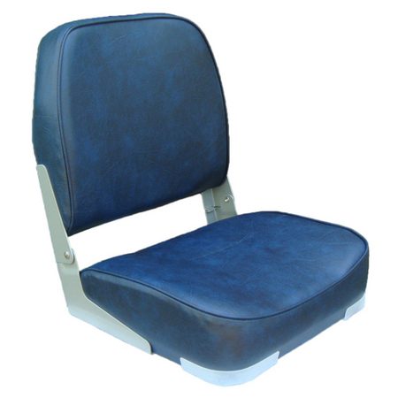 Navy Classic Low Back Folding Seat S/S 316 Fittings - VIVADO