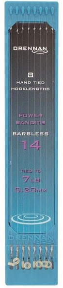 Drennan Hooklength Plate Barbless 6'' - Power Bandits DRENNAN