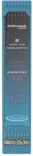 Drennan Hooklength Plate Barbless 6'' - Power Bandits DRENNAN
