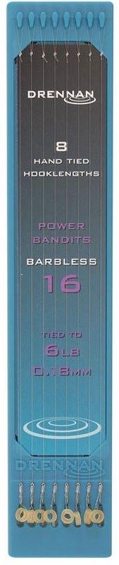 Drennan Hooklength Plate Barbless 6'' - Power Bandits DRENNAN