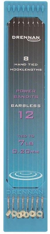 Drennan Hooklength Plate Barbless 6'' - Power Bandits DRENNAN
